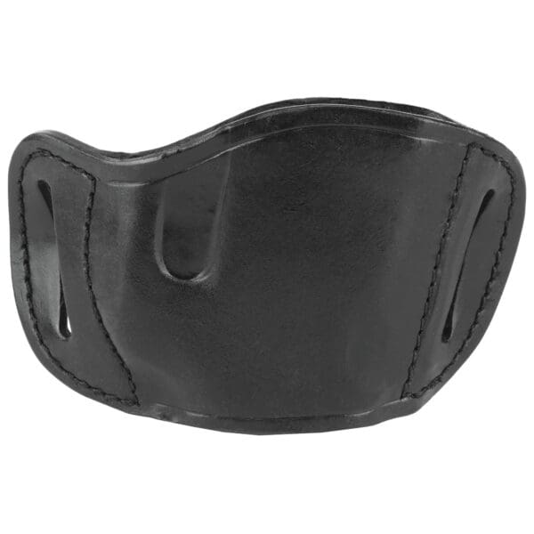 Black Large Bulldog Molded Leather Right-Hand Holster