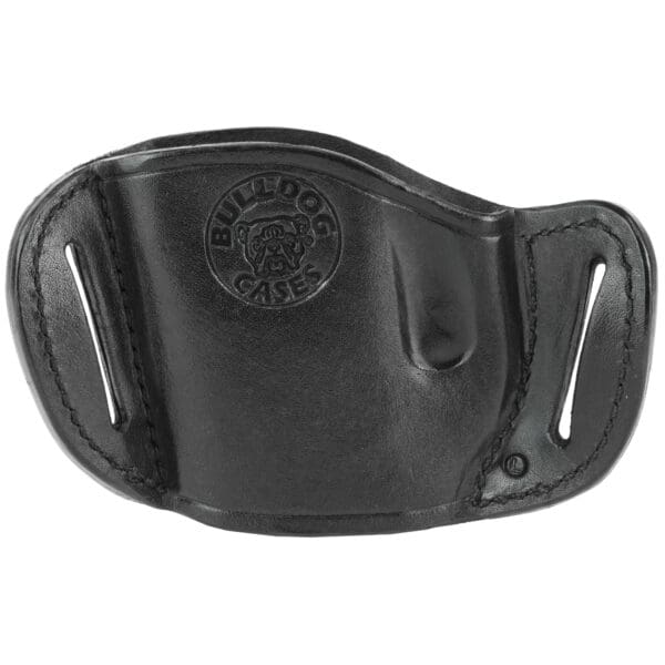 Black Large Bulldog Molded Leather Right-Hand Holster - Image 2