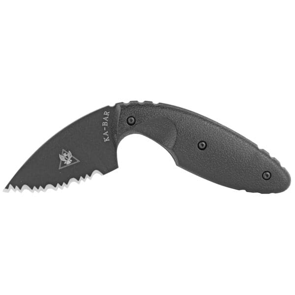 KBar TDI LE Knife 2.313" Black Serrated Tactical Self Defense Tool