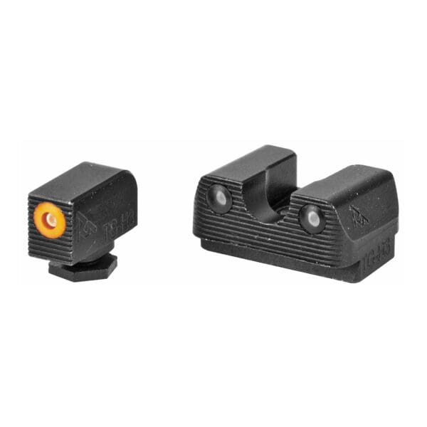 Orange Tritium Night Sights for Glock 17/19 - Bright and Durable