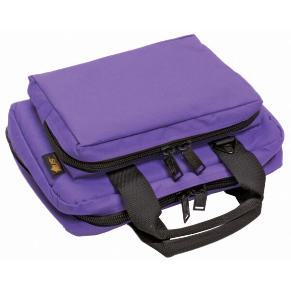 Compact Purple Pistol Range Bag for US Firearms Enthusiasts