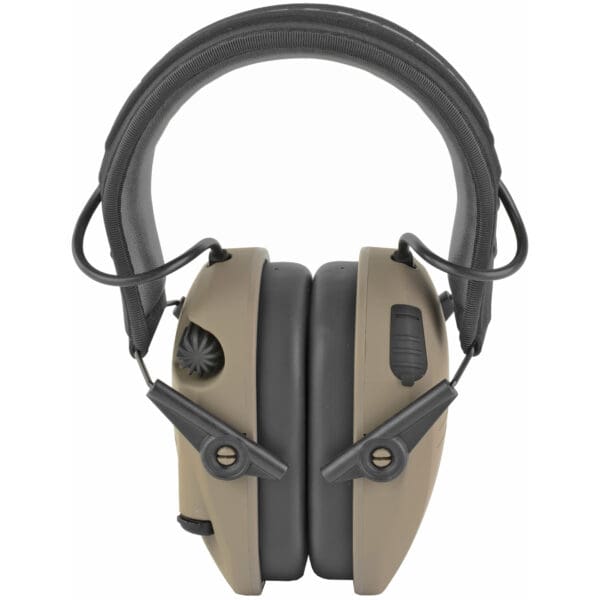 Rechargeable FDE Muff for Walker's RZR - Ideal for Hearing Protection