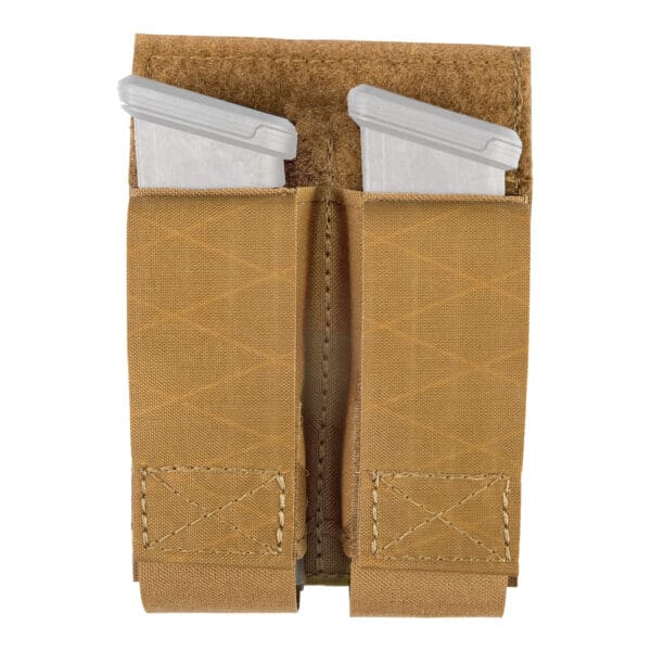 Triple G Double Pistol Magazine Pouch Coyote Brown