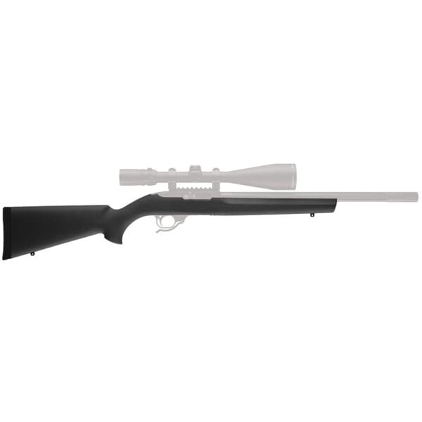 Hogue Overmolded Black Rubber Stock for Ruger 10/22 - Enhanced Grip - Image 2