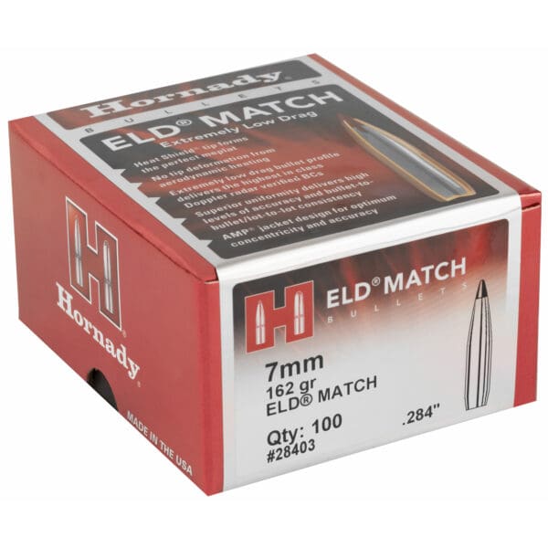 Hornady ELD-M 7mm .284 162gr Bullets 100ct - Image 2