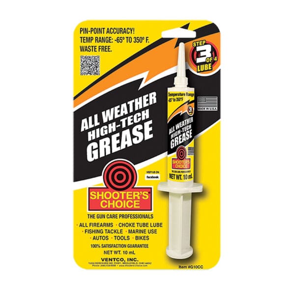 Shooter's Choice Grease Syringe 10cc for Firearms Lubrication