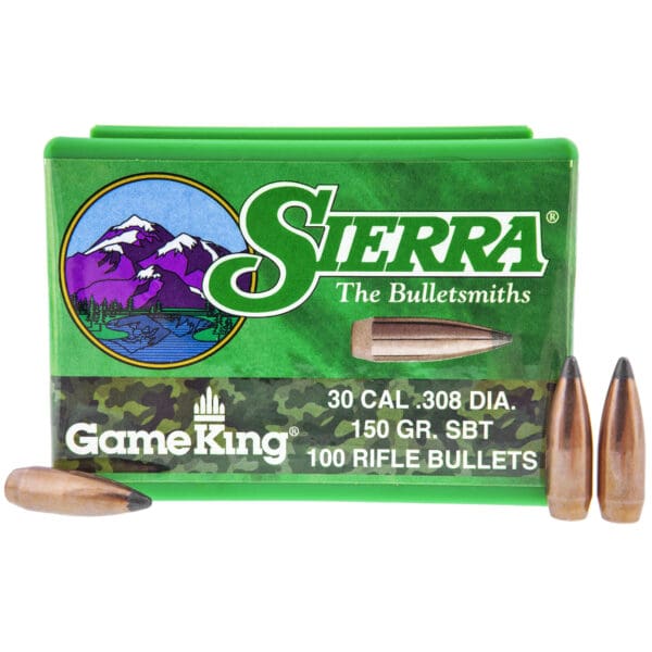 Sierra GameKing .308 150gr Bullets 100ct - Precision Hunting Ammo