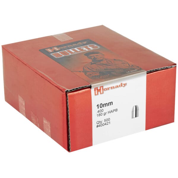 Hornady HAP 10mm .400 180gr 500ct Bullets Pack - Image 2