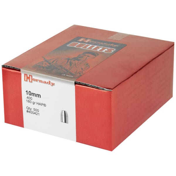 Hornady HAP 10mm .400 180gr 500ct Bullets Pack - Image 3