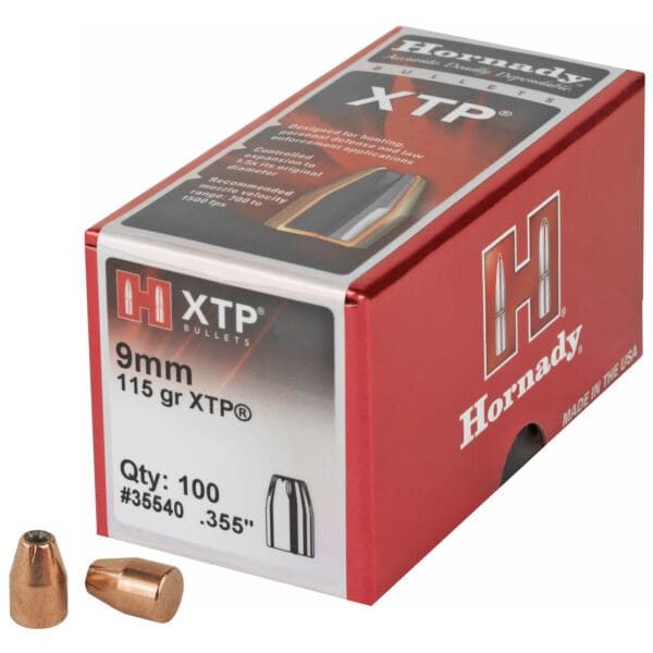 Hornady XTP 9mm .355 115gr 100ct Bullets