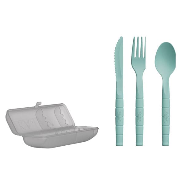 KBAR Lunch Pal Spoon/Fork/Knife Set - Compact Utensil Set for Dining on the Go