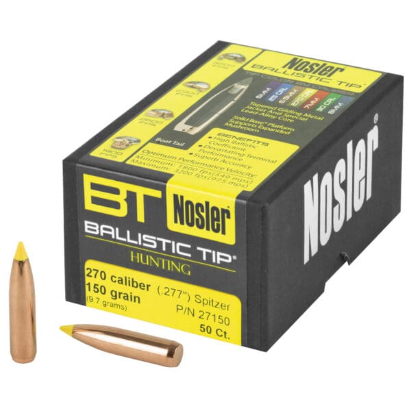 Nosler 270 Caliber 150gr Bullets - Pack of 50