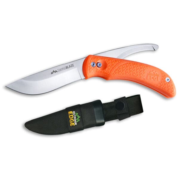 OD EDGE SWINGBLAZE Knife - Orange Handle for Hunting and Outdoor Activities