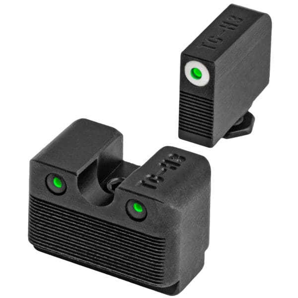 TRUGLO Tritium Pro Sight for Glock MOS Low White - Enhanced Visibility