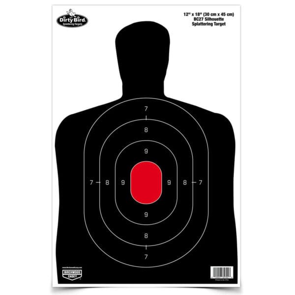 Dirty Bird BC27 Silhouette Target 8-Pack