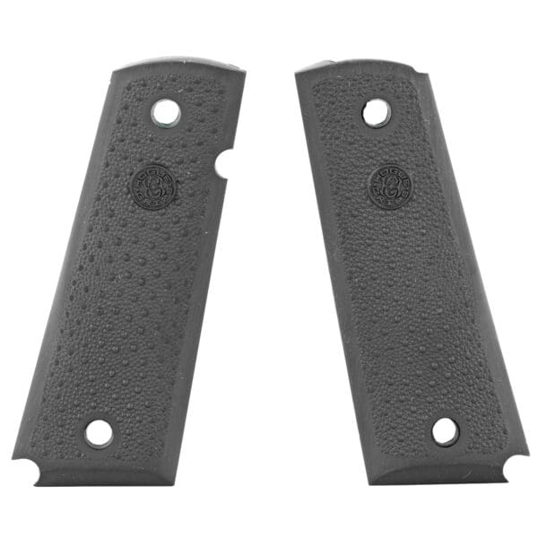 Hogue 1911 Government Rubber Grip, Black - Quality Handgun Accessory