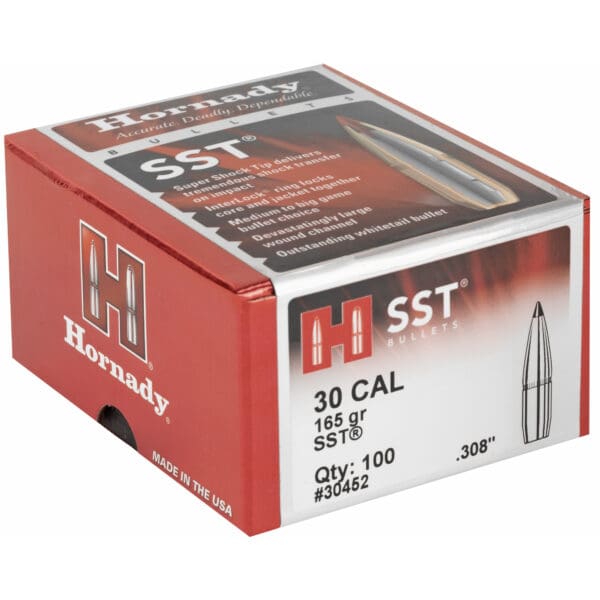 Hornady Super Shock Tip 30Cal .308 165GR Bullets 100 Count - Image 2