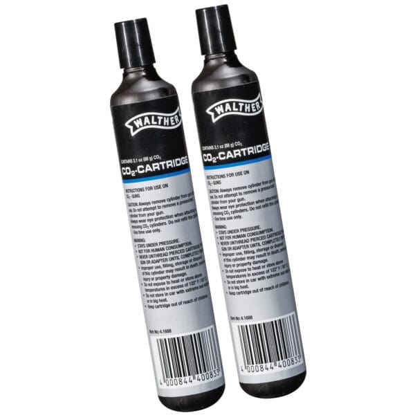 2-Pack Walther 88g CO2 Cylinder for Airguns