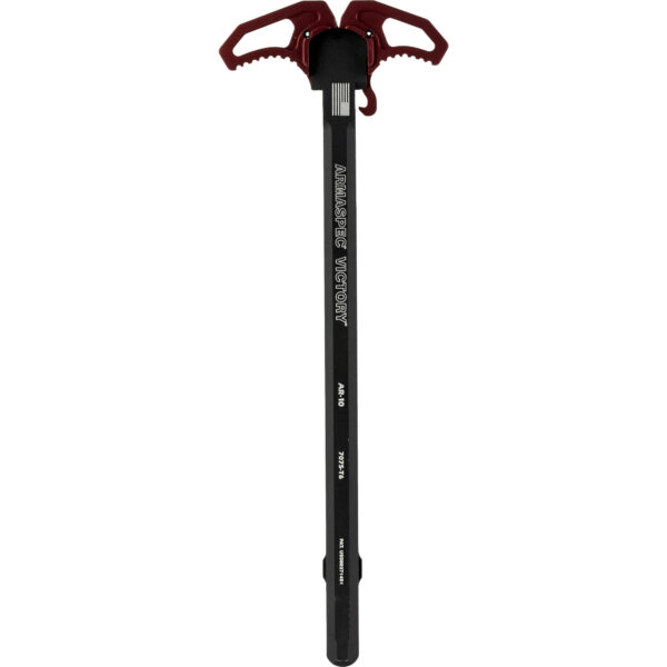 Armaspec Victory AR10 Charging Handle - Red Colorway