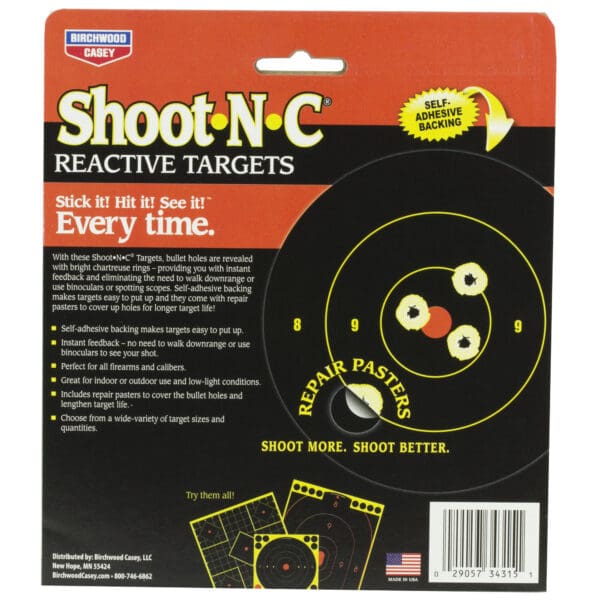 B/C Shoot-N-C Round Bullseye Target 48-3 - Image 3