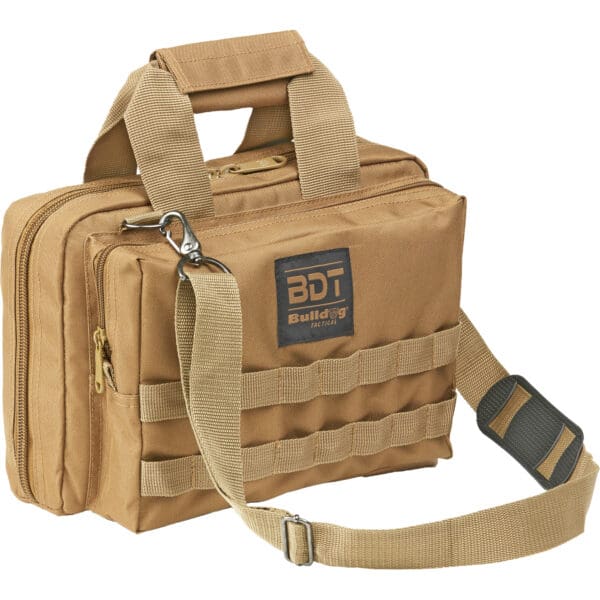 Bulldog DLX 2 Pistol Range Bag Tan - Convenient and Stylish