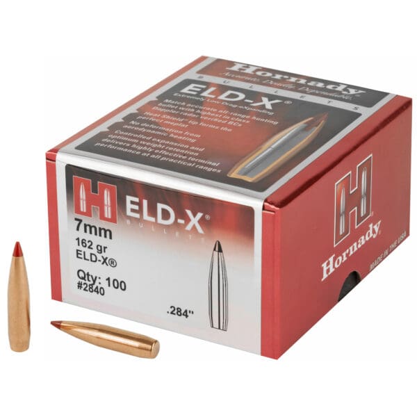 Hornady ELD-X 7mm .284 162gr Bullets 100ct Box