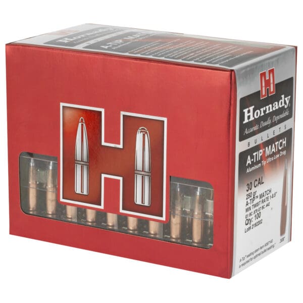 Hornady A-Tip 30cal .308 250gr 100ct Bullets - Image 3