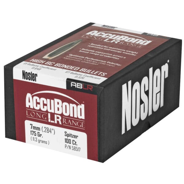 NOSLER ABLR 7MM 175GR Spitzer Point (SP) Bullets - 100 Count - Image 3