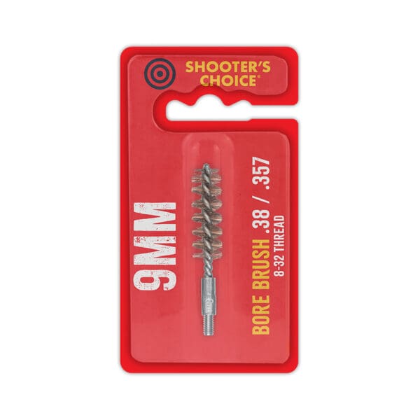 Shooter's Choice 9mm Bore Brush 2" for Efficient Gun Cleaning