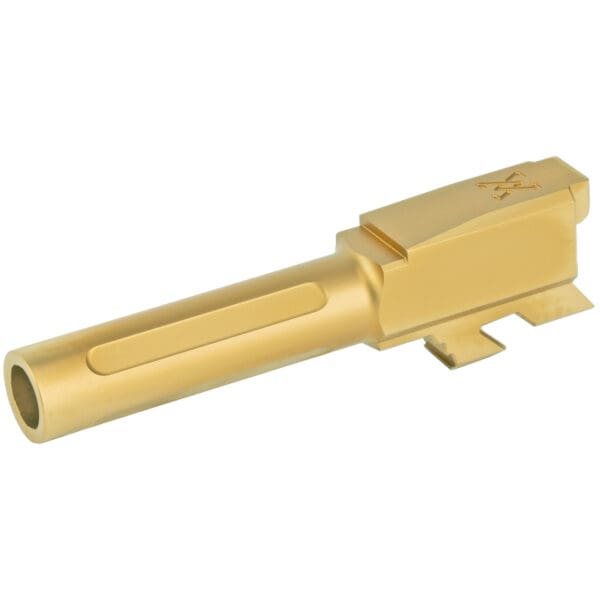 Custom Gold True Precision Match Grade Barrel for Glock 43 - Upgrade Your Firearm!