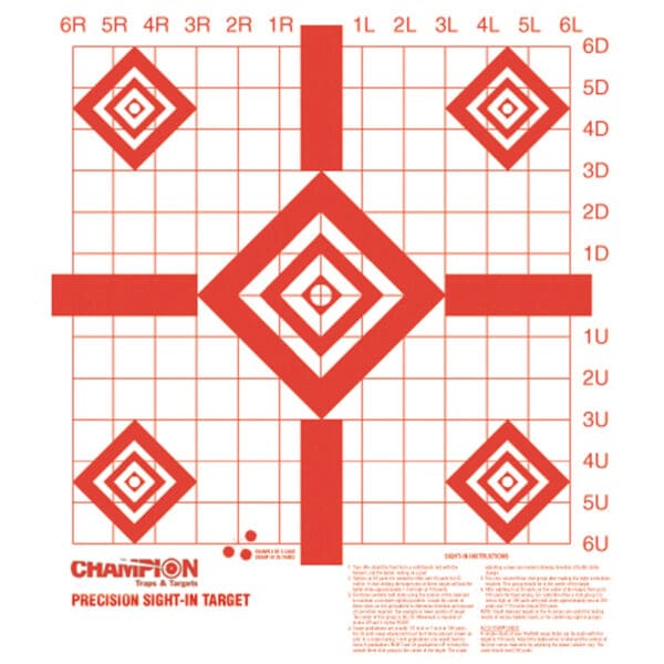 Champion RF Precision Sight-In Targets, Pack of 10