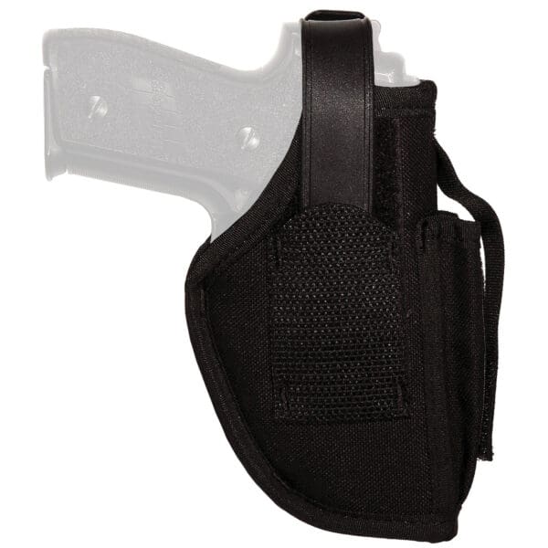 16 oz. Black Ambidextrous Hip Holster with Pouch