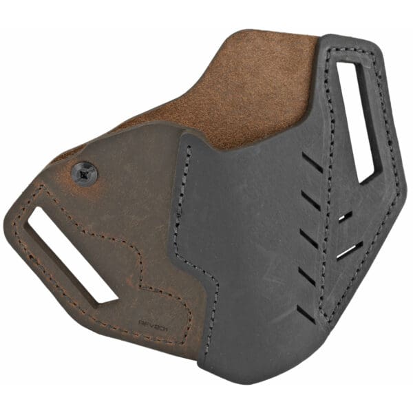 Versacry Revolver RH Black/Brown Outside the Waistband (OWB) Holster - J-Frame