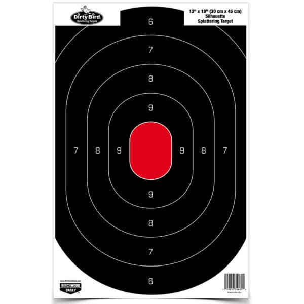 B/C Dirty Bird Silhouette Target 8-12x18 - Pack of 10