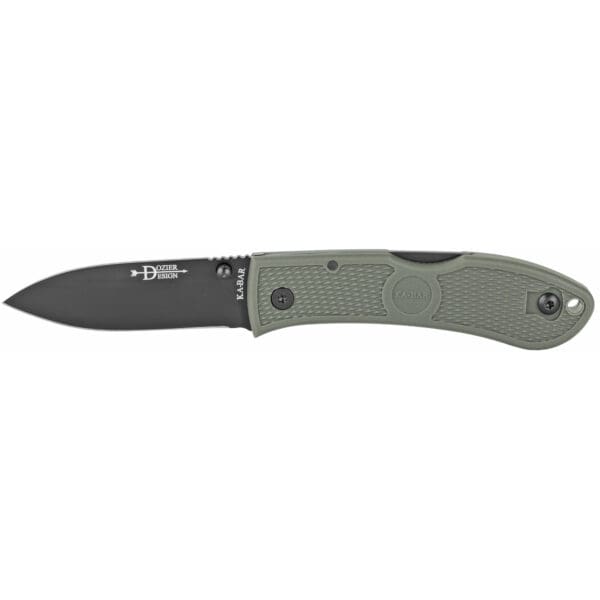 KA-BAR Dozier Folding Hunter 3" Foliage Green - Lightweight EDC Pocket Knife