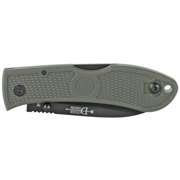 KA-BAR Dozier Folding Hunter 3" Foliage Green - Lightweight EDC Pocket Knife - Image 3