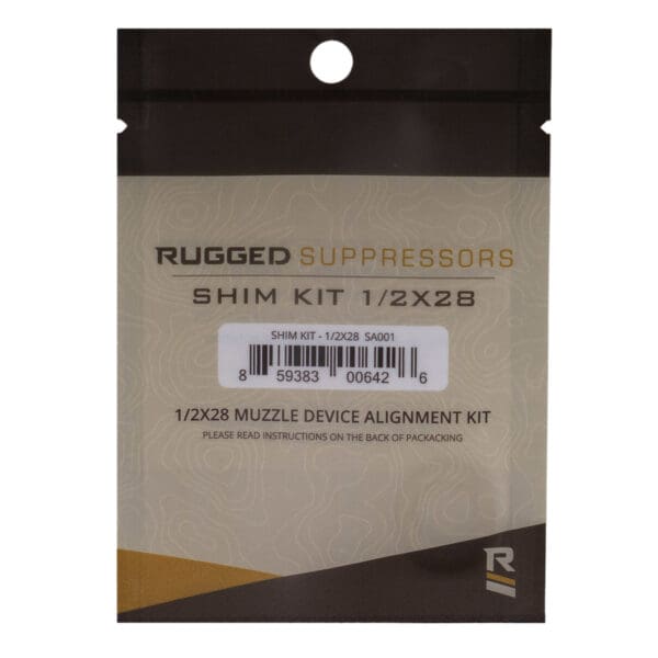 Rugged 1/2x28 Shim Kit for Effective Muzzle Device Alignment