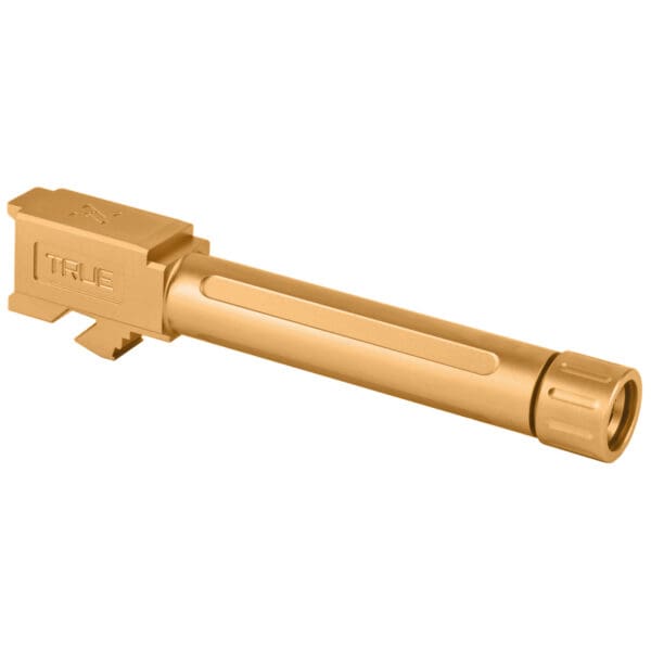 Glock 19 Gold Threaded Barrel by True Precision Firearms - Image 2