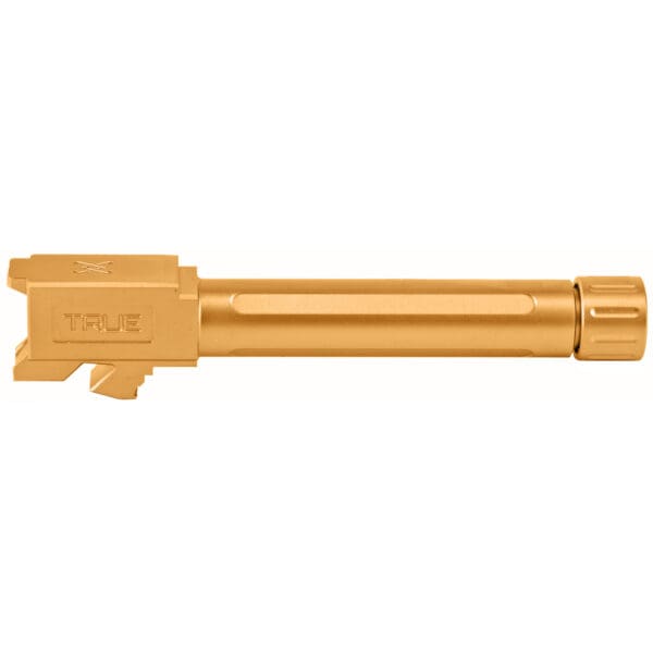 Glock 19 Gold Threaded Barrel by True Precision Firearms - Image 3