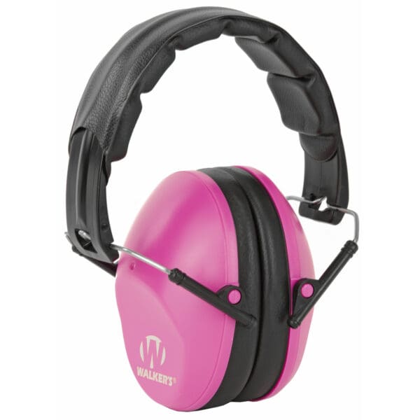 Pro Folding Pink Muff for Walker's Hearing Protection - Image 2