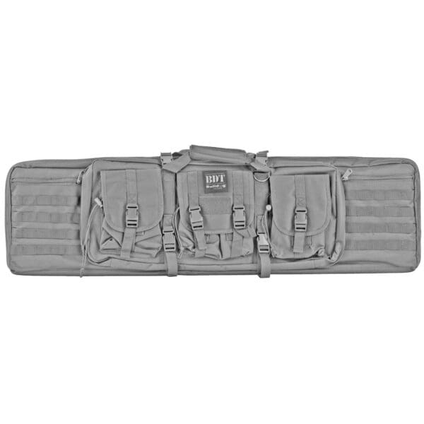 Bulldog Tactical Single Rifle Case 43" Gray - Heavy Duty