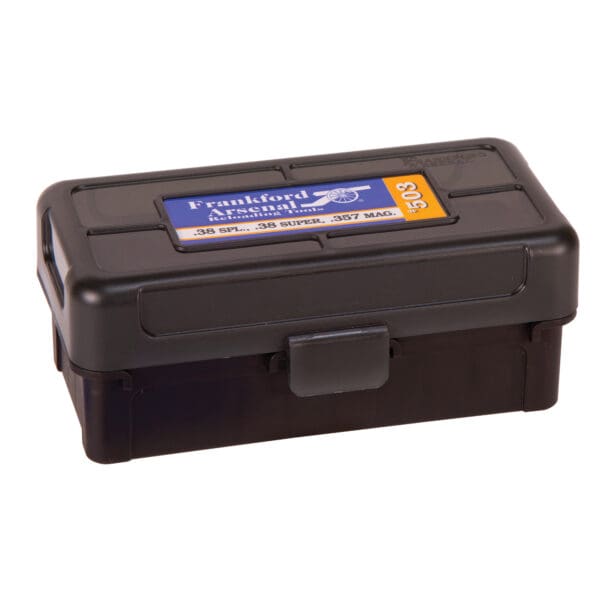 Frankford Arsenal 38/357 Caliber Ammo Box - Holds 50 Rounds