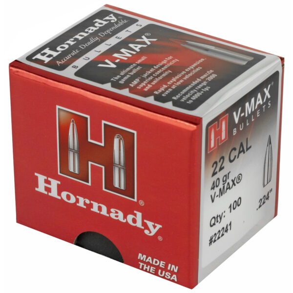 Hornady V-MAX 22 Cal .224 40gr 100ct Bullets - Image 3