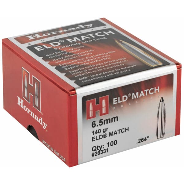 Hornady ELD-M 6.5mm .264 140gr Bullet 100ct Pack - Image 2