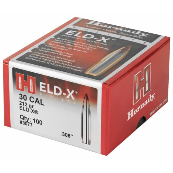 Hornady ELD-X 30CAL .308 212GR 100CT Bullet - Image 3