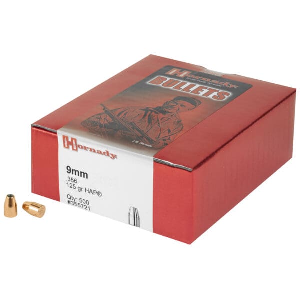 Hornady HAP 9mm .356 125gr 500ct Bullets