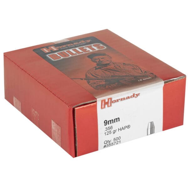 Hornady HAP 9mm .356 125gr 500ct Bullets - Image 2