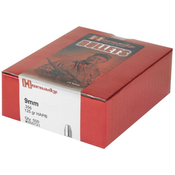 Hornady HAP 9mm .356 125gr 500ct Bullets - Image 3