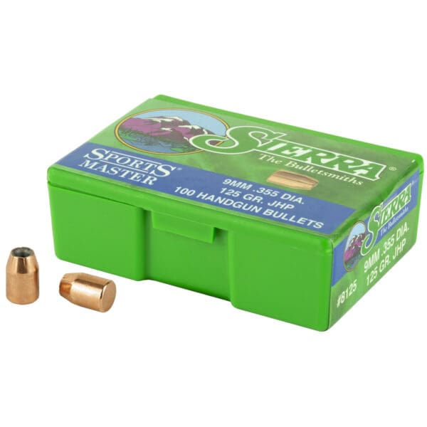 Sierra Sports Master 9mm 125gr JHP Ammunition