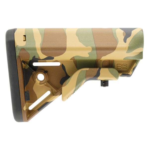 B5 BRAVO STK MIL-SPEC WOODLAND: High-Quality Rifle Stock in Woodland Camo - Image 2